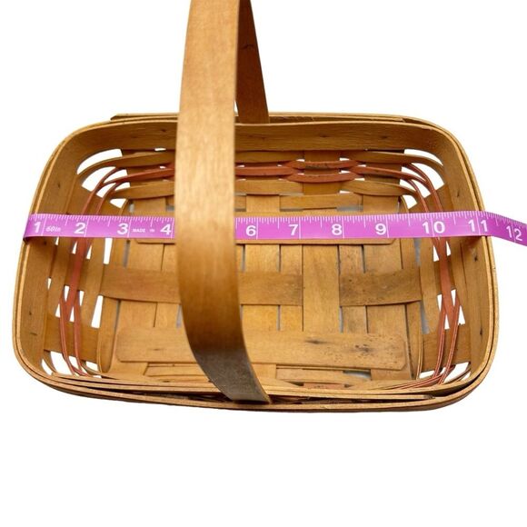 Longaberger Century Celebration Basket 2000 Orange Accent Vintage - Picture 7 of 9